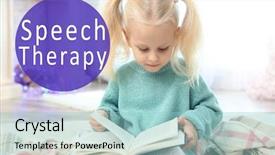  Presentation with play therapy - Audience pleasing PPT layouts consisting of home text speech therapy backdrop and a light blue colored foreground