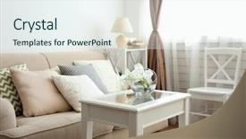  Presentation with pastel color - Slide deck having zigzag stripes - pastel color sofa with beautiful background and a sky blue colored foreground