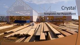  Presentation with new home sales - Presentation design having puzzle - representation of a puzzling question background and a soft green colored foreground