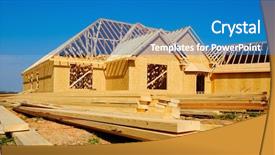  Presentation with under construction - Amazing presentation having home under construction with wood backdrop and a  colored foreground