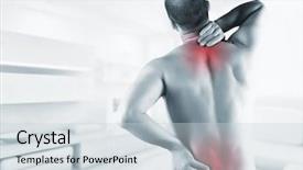  Presentation with back pain - Audience pleasing slides consisting of home with back pain backdrop and a lemonade colored foreground