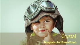  Presentation with imagination - PPT theme consisting of home with playing war background and a coral colored foreground