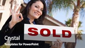  Presentation with hispanic - Slides having homebuyer - happy attractive hispanic woman holding background and a black colored foreground