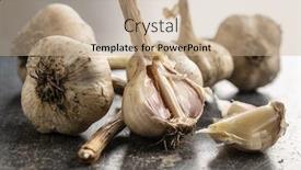  Presentation with bio - Amazing presentation having homegrown-white-garlic-bio-garlic backdrop and a coral colored foreground