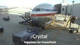  Presentation with homeland security - Colorful PPT layouts enhanced with homeland security - airplane backdrop and a dark gray colored foreground