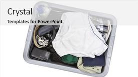  Presentation with diabetes screening - Slides having homeland security - airport screening tray with travel background and a white colored foreground