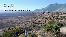  Presentation with homeland security - PPT layouts consisting of homeland security - desert landscape from miller peak background and a light blue colored foreground