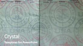  Presentation with homeland security - Slides consisting of homeland security - open us passport background and a gray colored foreground