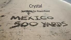  Presentation with america arrow - Slides featuring homeland security - words in sand mexico 500 background and a light gray colored foreground