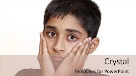  Presentation with sad - Cool new presentation with homeless children - handsome indian kid looking very backdrop and a  colored foreground