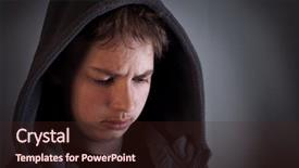  Presentation with sad child - Amazing presentation theme having homeless children - problems of teenagers sad child backdrop and a wine colored foreground