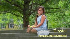  Presentation with homeless - Slides consisting of homeless-hungry-abandoned-runaway-child background and a tawny brown colored foreground