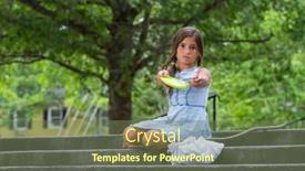  Presentation with homeless - Slide deck with homeless-hungry-abandoned-runaway-child background and a tawny brown colored foreground