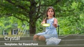  Presentation with homeless - Slide deck consisting of homeless-hungry-abandoned-runaway-child background and a tawny brown colored foreground