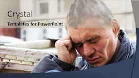  Presentation with homeless - Theme consisting of  background and a  colored foreground