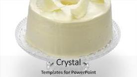  Presentation with food truck cake ice cream - Cool new presentation theme with homemade angel food cake garnish backdrop and a light gray colored foreground