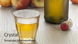 Presentation with cider - Audience pleasing slide set consisting of homemade apple cider backdrop and a coral colored foreground