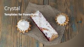  Presentation with rustic healthy - Presentation consisting of homemade-berry-pie-delicious-strudel background and a tawny brown colored foreground