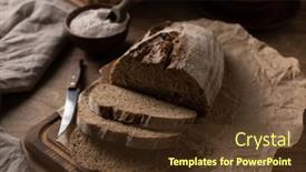  Presentation with parchment paper - Slide set with homemade-bread-with-parchment-paper background and a  colored foreground