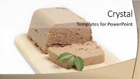 Presentation with liver - Theme enhanced with homemade chicken liver pate background and a white colored foreground