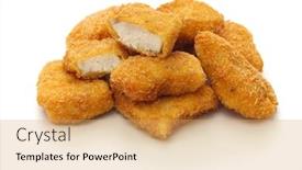  Presentation with nuggets - Amazing theme having homemade-chicken-nuggets-isolated backdrop and a yellow colored foreground