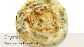  Presentation with chinese food chinese pancake - Slides enhanced with homemade-chinese-green-onion-pancakes background and a yellow colored foreground
