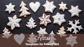  Presentation with cookies christmas - Cool new slide deck with homemade-christmas-cookies-on-slate backdrop and a tawny brown colored foreground