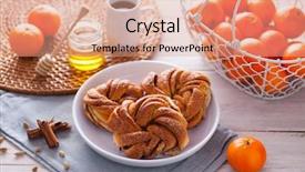  Presentation with cinnamon - Cool new theme with homemade cinnamon brioche buns - sweet backdrop and a coral colored foreground