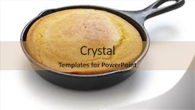  Presentation with united states - Cool new PPT theme with homemade cornbread in skillet cuisine backdrop and a  colored foreground