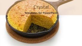  Presentation with cooking - Theme having homemade-cornbread-in-skillet-southern background and a yellow colored foreground