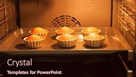  Presentation with mold - Amazing slides having homemade-cupcakes-in-metal-mold backdrop and a wine colored foreground