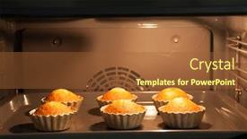  Presentation with mold - Slides with homemade-cupcakes-in-metal-mold background and a tawny brown colored foreground