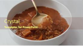  Presentation with curry - Presentation with homemade-curry-rice-at-home background and a tawny brown colored foreground