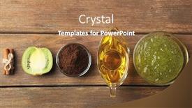  Presentation with natural ingredients - PPT theme featuring homemade-facial-mask-with-natural background and a coral colored foreground