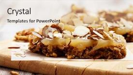  Presentation with muesli - Slide set featuring homemade granola bars with fresh background and a lemonade colored foreground