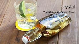  Presentation with infusion - Slide deck featuring homemade infusion gin and tonic background and a light gray colored foreground