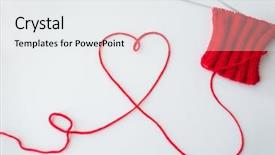  Presentation with valentines day - Amazing presentation theme having homemade instruments - handicraft love valentines day backdrop and a white colored foreground