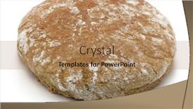  Presentation with moroccan - PPT theme having homemade-khobz-traditional-moroccan-flatbread background and a coral colored foreground