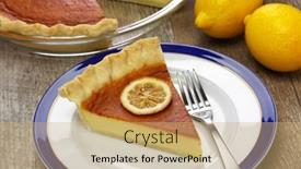  Presentation with united states - Colorful slide set enhanced with homemade-lemon-buttermilk-pie-southern backdrop and a coral colored foreground