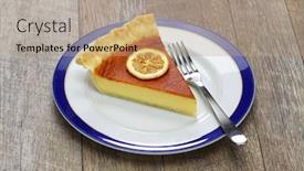  Presentation with states - Presentation theme with homemade-lemon-buttermilk-pie-southern background and a coral colored foreground