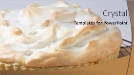  Presentation with classic - Amazing theme having homemade lemon meringue pie a classic of european dessert cuisine on a cooling rack fresh from the oven backdrop and a lemonade colored foreground