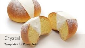  Presentation with roman - Cool new PPT layouts with homemade-maritozzo-is-italian-roman backdrop and a coral colored foreground