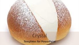  Presentation with roman - Slide set consisting of homemade-maritozzo-is-italian-roman background and a coral colored foreground