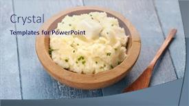  Presentation with butter - Slides consisting of homemade-mashed-potatoes-with-melting background and a lemonade colored foreground