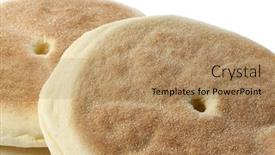  Presentation with moroccan - Presentation featuring homemade moroccan bread close up on white background background and a coral colored foreground