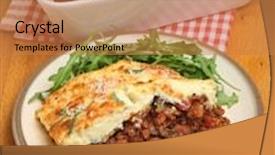  Presentation with rocket - Slides enhanced with noodles - pasta collection different types background and a gray colored foreground