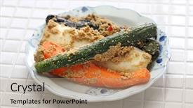  Presentation with rice bran - Theme with homemade nukazuke bran pickled vegetables background and a coral colored foreground