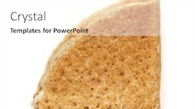  Presentation with pancake - Slide deck with homemade-pancake-dessert-isolated background and a white colored foreground