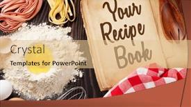  Presentation with vintage cooking - Slides having homemade-pasta-cooking-and-vintage background and a lemonade colored foreground