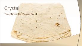  Presentation with dough - Presentation theme enhanced with homemade-phyllo-or-filo-dough background and a cream colored foreground